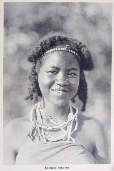 Cartolina - Eritrea - Tipi e Figure - Ragazza Cunama …