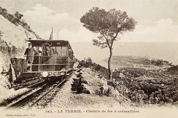 Cartolina - Francia - La Turbie - Chemin de fer …