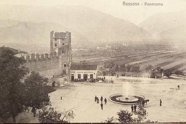 Cartolina - Bassano - Panorama - 1900 ca.