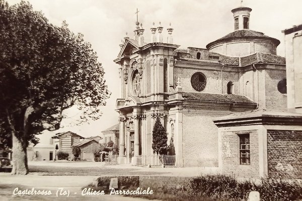 Cartolina - Castelrosso - Chiesa Parrocchiale - 1958