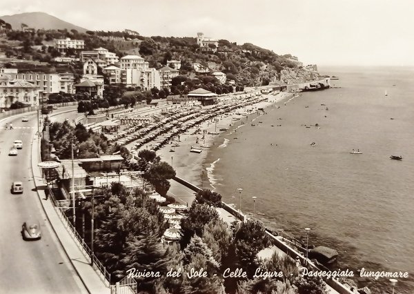 Cartolina - Riviera del Sole - Celle Ligure - Passeggiata …