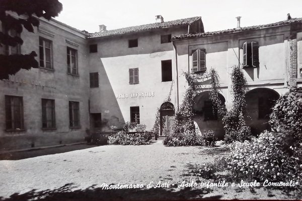 Cartolina - Montemarzo d'Asti - Asilo infantile e Scuole Comunali …