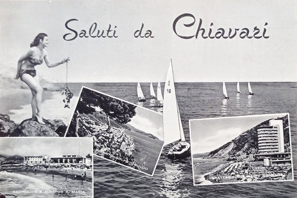 Cartolina - Saluti da Chiavari - Vedute diverse - 1950 …