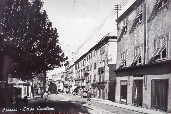 Cartolina - Sassari - Largo Cavallotti - 1950 ca.