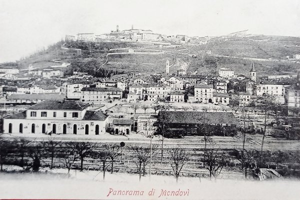 Cartolina - Panorama di Mondovi - 1910 ca.