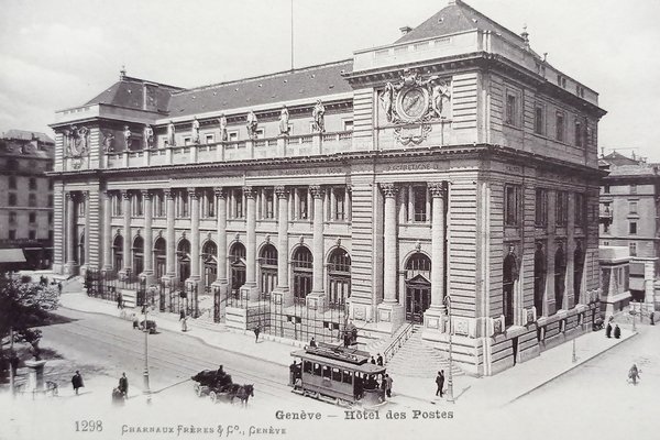Cartolina - Svizzera - Genève - Hotel des Postes - …