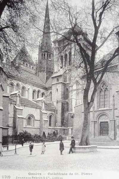 Cartolina - Svizzera - Genève - Cathedrale de St. Pierre …