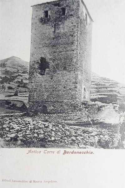 Cartolina - Antica Torre di Bardonecchia - 1900 ca.