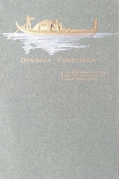Cartolina - Venezia - Gondola Veneziana - 1900 ca.