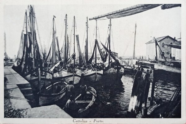 Cartolina - Cattolica - Porto - 1930 ca.