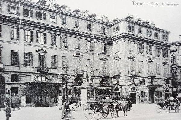 Cartolina - Torino - Teatro Carignano - 1950 ca.
