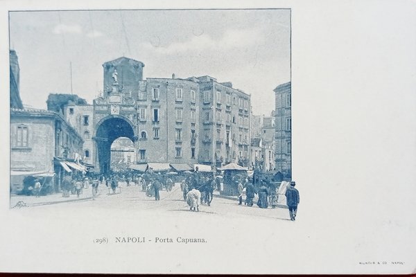 Cartolina - Napoli - Porta Capuana - 1900 ca. | Immagine principale