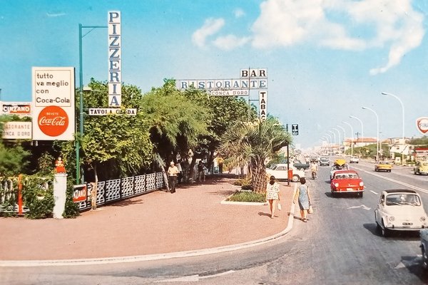 Cartolina - Marina di Massa - Viale Lungomare - 1974