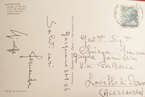 Cartolina - Gargnano - Lago di Garda - 1966