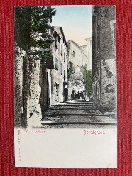 Cartolina - Porta Sottana - Bordighera - 1900 ca.