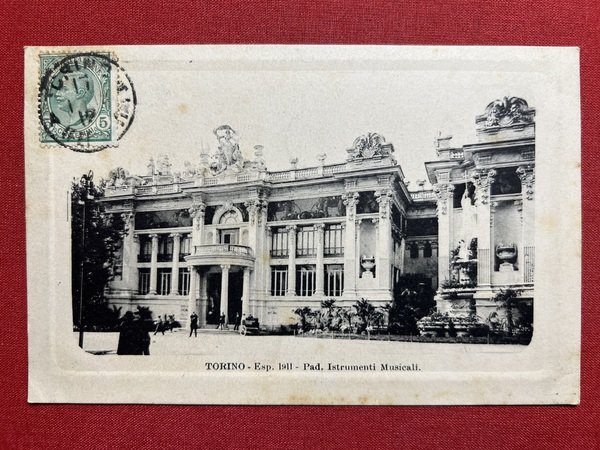 Cartolina - Torino - Esposizione 1911 - Padiglione Strumenti Musicali