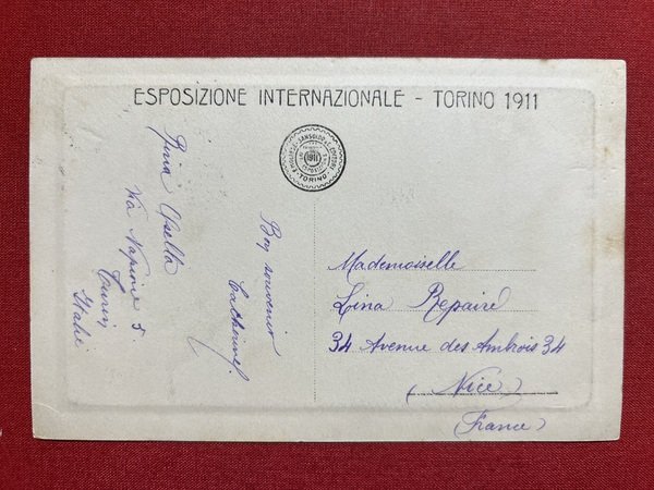 Cartolina - Torino - Esposizione 1911 - Padiglione Strumenti Musicali