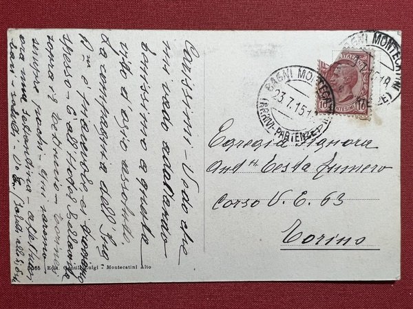 Cartolina - Montecatini Alto - Torre Medioevale - Cancello - …