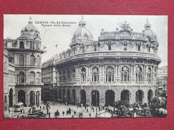 Cartolina - Genova - Via XX Settembre - Palazzo della …