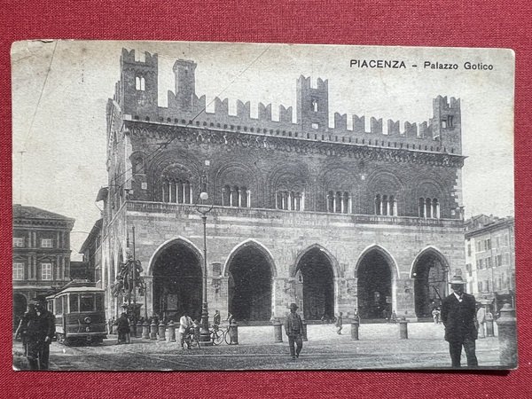 Cartolina - Piacenza - Palazzo Gotico - 1914