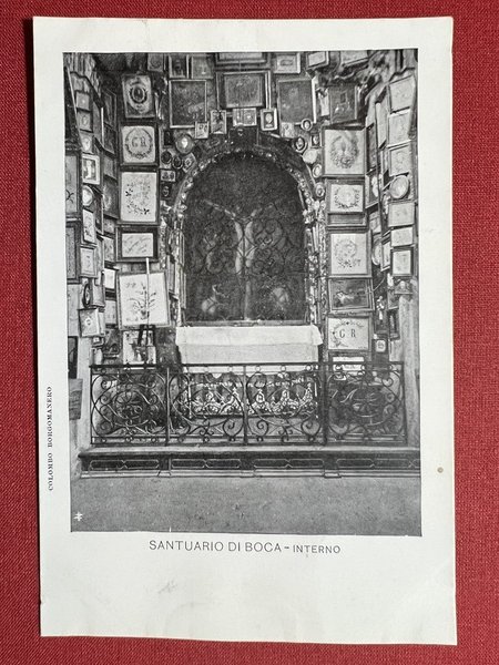 Cartolina - Santuario di Boca ( Novara ) - Interno …