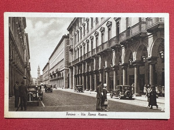 Cartolina - Torino - Via Roma Nuova - 1930 ca.