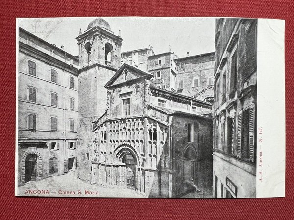 Cartolina - Ancona - Chiesa S. Maria - 1900 ca.