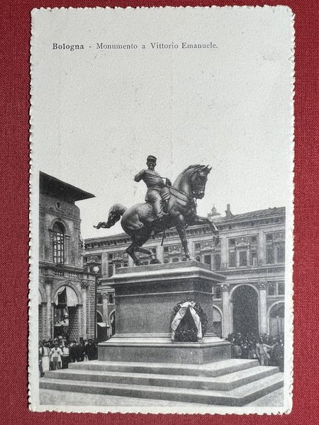 Cartolina - Bologna - Monumento a Vittorio Emanuele - 1910 …