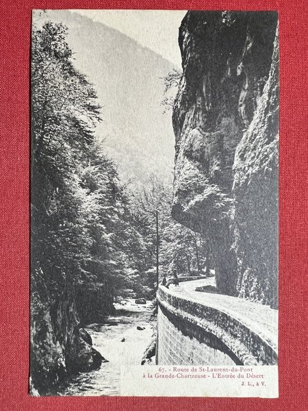 Cartolina - Route de St. Laurent-du-Pont à la Grande-Chartreuse - …