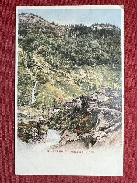 Cartolina - In Valsesia - Rimasco - 1900 ca.