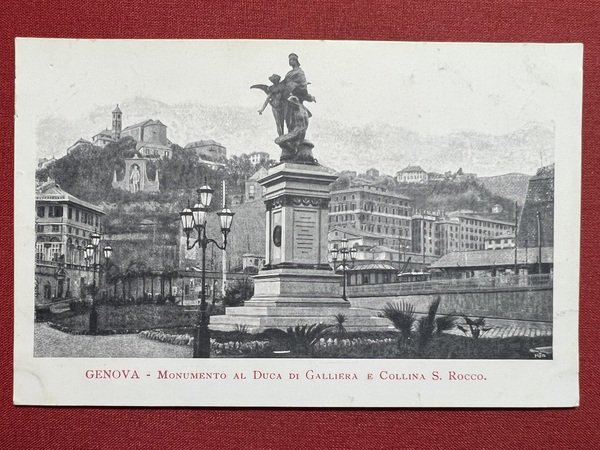 Cartolina - Genova - Monumento al Duca di Galliera e …