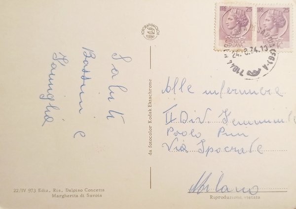 Cartolina - Margherita di Savoia - Vedute diverse - 1974