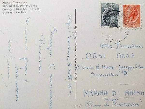 Cartolina - Albergo Cervandone - Alpe Devero - Comune di …