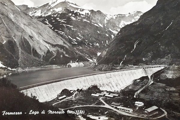 Cartolina - Formazza - Lago di Morasco - 1957