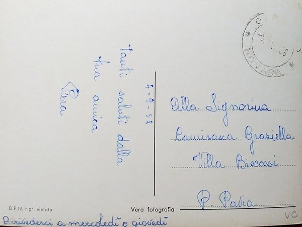 Cartolina - Saluti da Grignasco ( Valsesia ) - 1958