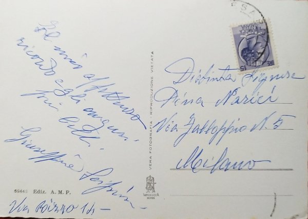 Cartolina - Pesaro - Piazza Lazzarini e Teatro Rossini - …