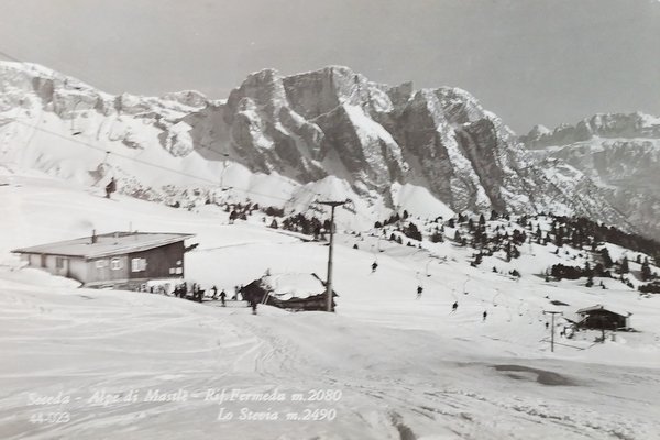 Cartolina - Seceda - Alpe di Mastlè - Rifugio Fermeda …
