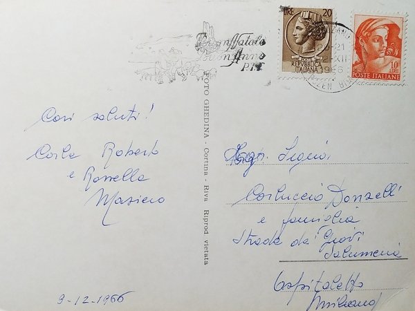 Cartolina - Seceda - Alpe di Mastlè - Rifugio Fermeda …