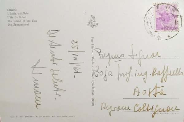 Cartolina - Grado - L'Isola del Sole - 1961 | Immagine Gallery 2