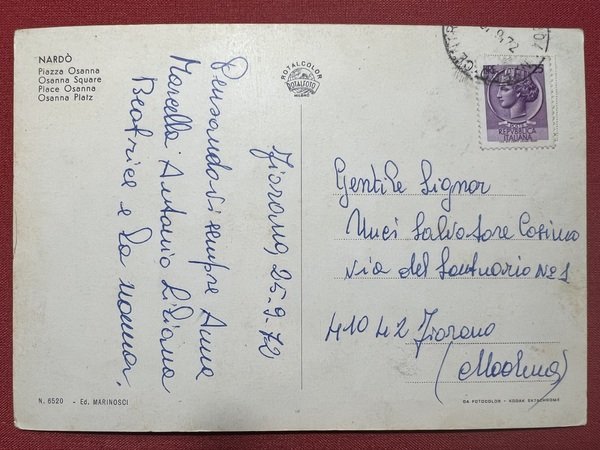 Cartolina - Nardò ( Lecce ) - Piazza Osanna - …