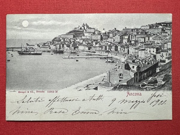 Cartolina - Ancona - Panorama - 1901