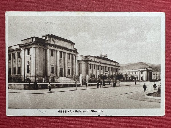 Cartolina - Messina - Palazzo di Giustizia - 1934