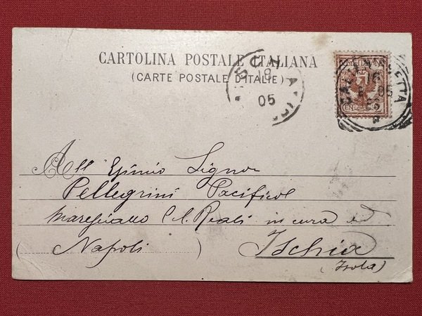 Cartolina Militaria - Legione Carabinieri Reali di Palermo - 1905