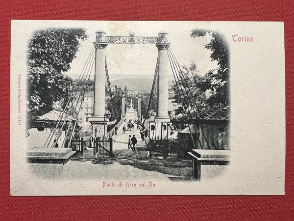 Cartolina - Torino - Ponte di Ferro sul Po - …