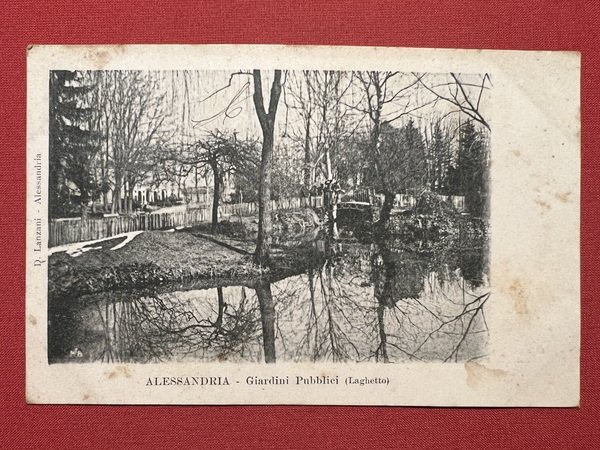 Cartolina - Alessandria - Giardini Pubblici ( Laghetto ) - …