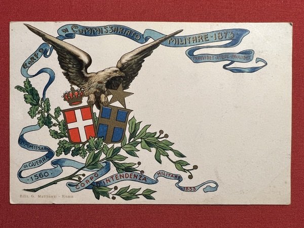 Cartolina Militare - Corpo di Commissariato Militare 1873 - 1900 …
