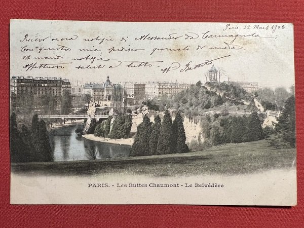 Cartolina - Francia - Paris - Les Buttes Chaumont - …