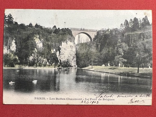 Cartolina - Francia - Paris - Les Buttes Chaumont - …