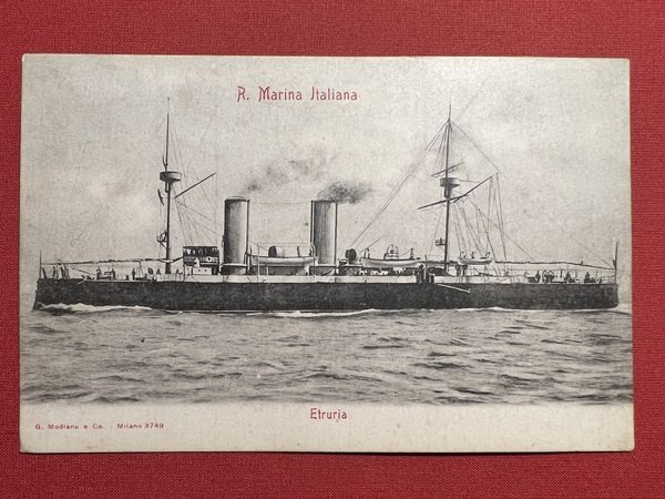 Cartolina Marina Militare - Regia Marina Italiana - Etruria - …
