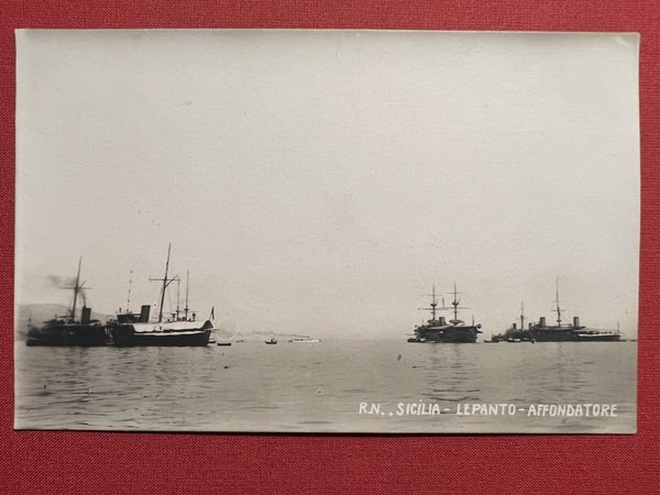 Cartolina Marina Militare - R. N. Sicilia - Lepanto - …
